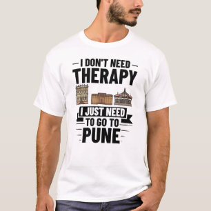 T-shirt Carte de voyage Pune India City Skyline