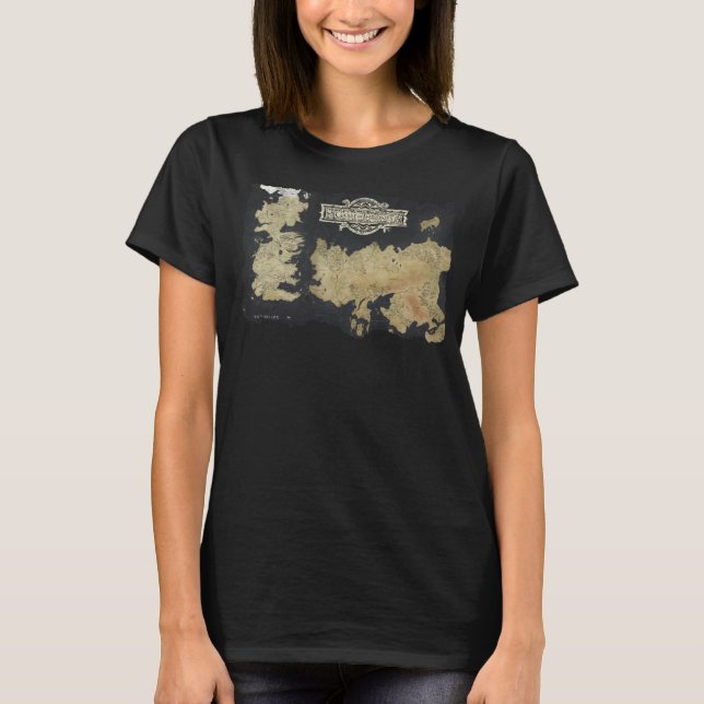 T-shirt Carte de Westeros (Devant)