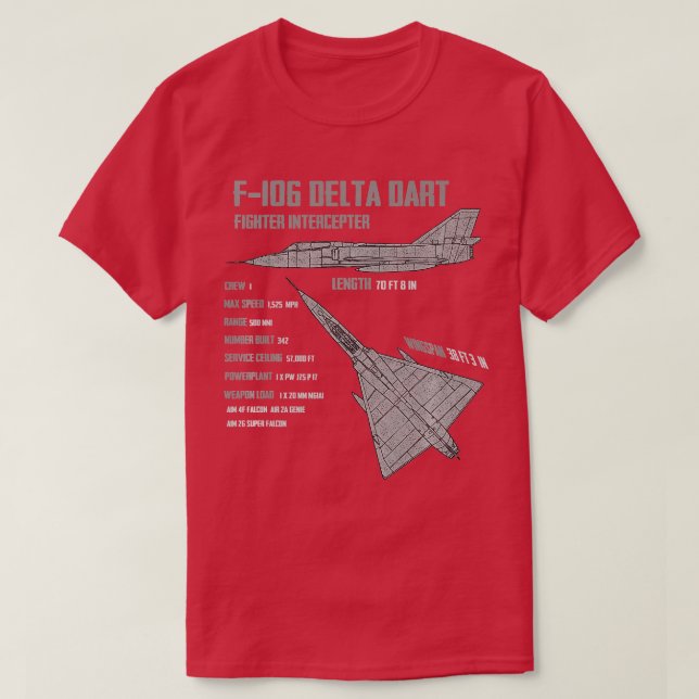 T-shirt Carte Delta F106 (Design devant)
