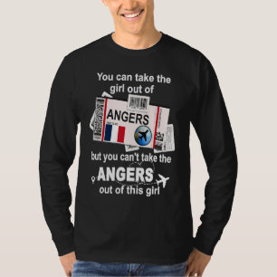 T-shirt Carte d'embarquement d'Angers Fille d'Angers Ang