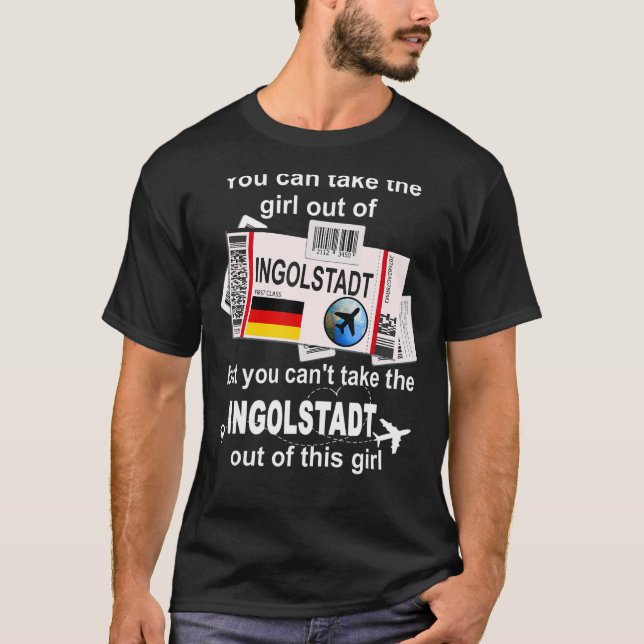 T-shirt Carte d'embarquement Ingolstadt - Ingolstadt Girl  (Devant)