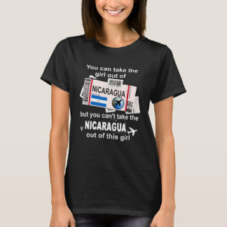 T-shirt Carte d'embarquement Nicaragua  Fille Nicaragua  N