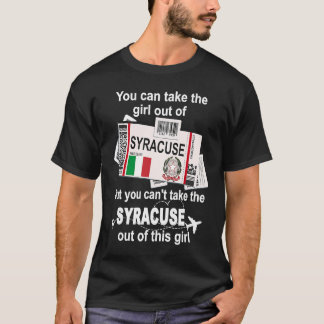 T-shirt Carte d'embarquement Syracuse  Fille de Syracuse  