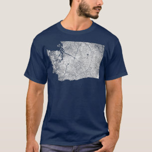 T-shirt Carte des anneaux de croissance des arbres de l'É