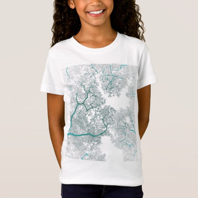 T-Shirt Carte des arbres 3 (Devant)