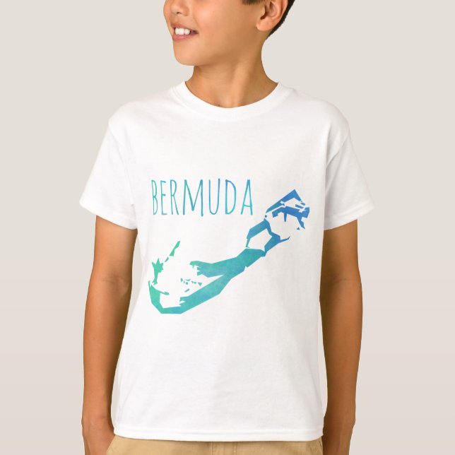 T-shirt Carte des Bermudes (Devant)