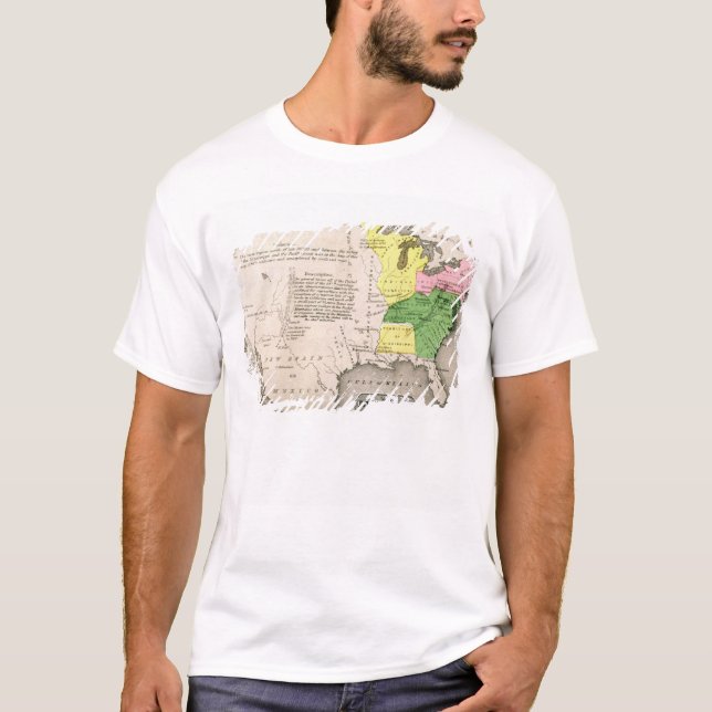 T-shirt Carte des Etats-Unis (Devant)