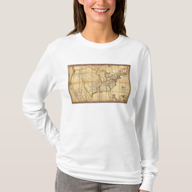 T-shirt Carte des Etats-Unis 3 (Devant)