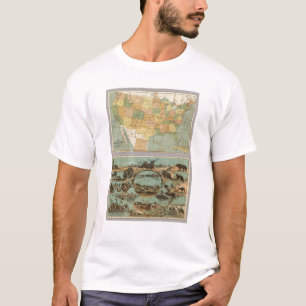 T-shirt Carte des Etats-Unis d'Amérique 2