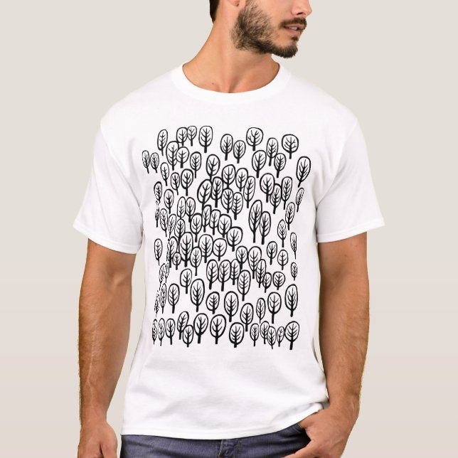 T-shirt Carte des forêts (Devant)