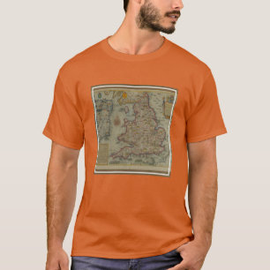 T-shirt Carte des invasions de l'Angleterre et de