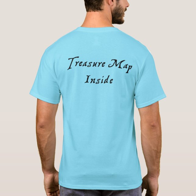 T-shirt Carte des trésors à l'intérieur (Dos)