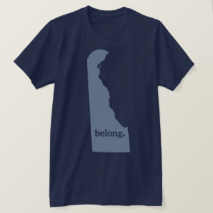 T-shirt Carte d'État du Delaware Belong