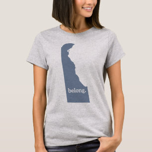 T-shirt Carte d'État du Delaware Belong