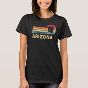 T-shirt Carte d'état Vintage de l'ARIZONA Arizona Patriot