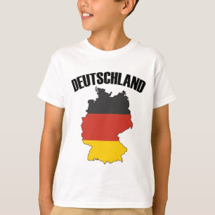 T-shirt Carte Deutschland - Drapeau allemand - Allemagne V