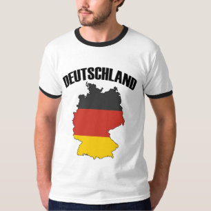 T-shirt Carte Deutschland - Drapeau allemand - Allemagne V