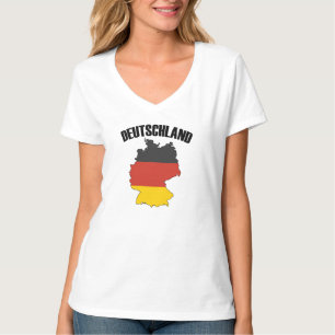 T-shirt Carte Deutschland - Drapeau allemand - Allemagne V