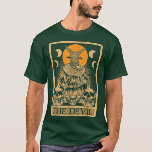 T-shirt Carte Devil Gothic Tarot Lecture Fortune Telli