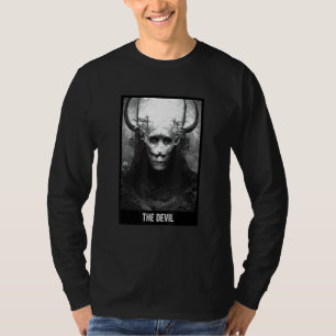T-shirt Carte Devil Tarot Satanic Goth Occult