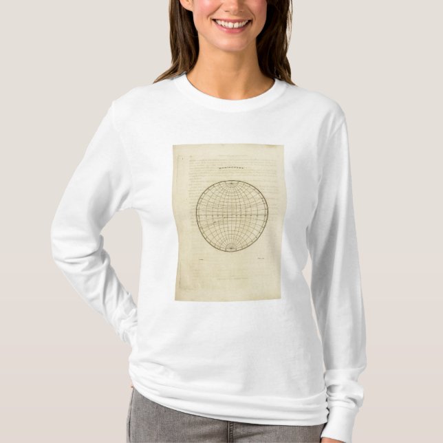 T-shirt Carte d'hémisphère (Devant)