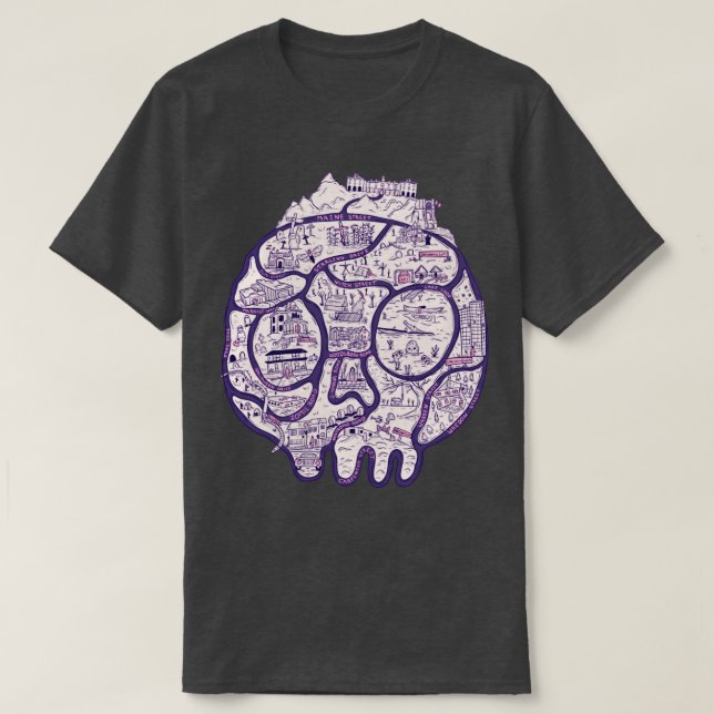 T-shirt Carte d'horreur (Design devant)