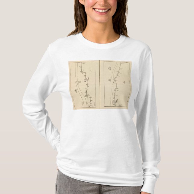 T-shirt Carte d'index le comté de Putnam le comté de (Devant)