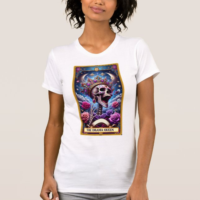 T-shirt Carte Drama Queen Tarot (Devant)
