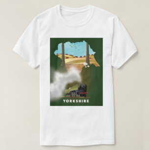 T-shirt Carte du chemin de fer Yorkshire