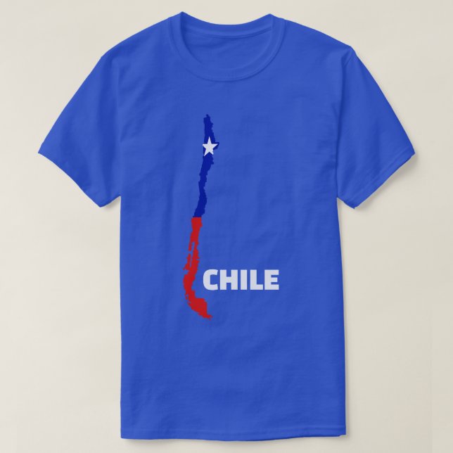 T-shirt Carte du Chili 1 (Design devant)