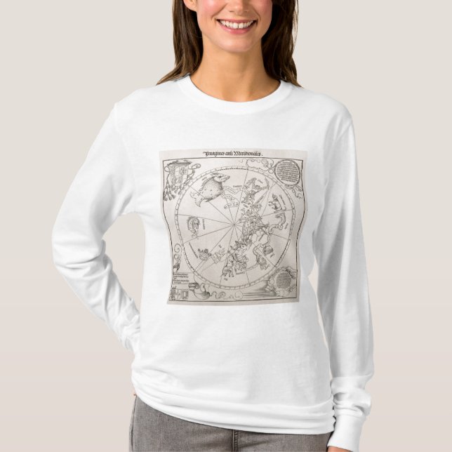 T-shirt Carte du ciel du sud (Devant)
