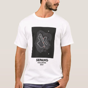 T-shirt Carte du circuit Malaisie MotoGP Sepang