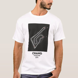 T-shirt Carte du circuit MotoGP de Thaïlande