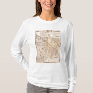 T-shirt Carte du comté de Lake avec Lowell