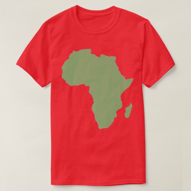 T-shirt Carte du continent africain Top Men Wom (Design devant)