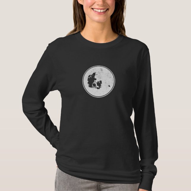 T-shirt Carte du Danemark Drapeau danois fier (Devant)