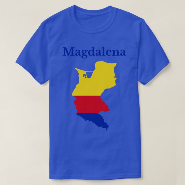T-shirt Carte du département de Magdalena Colombie (Design devant)
