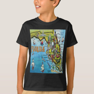 T-shirt Carte du dessin animé en Floride