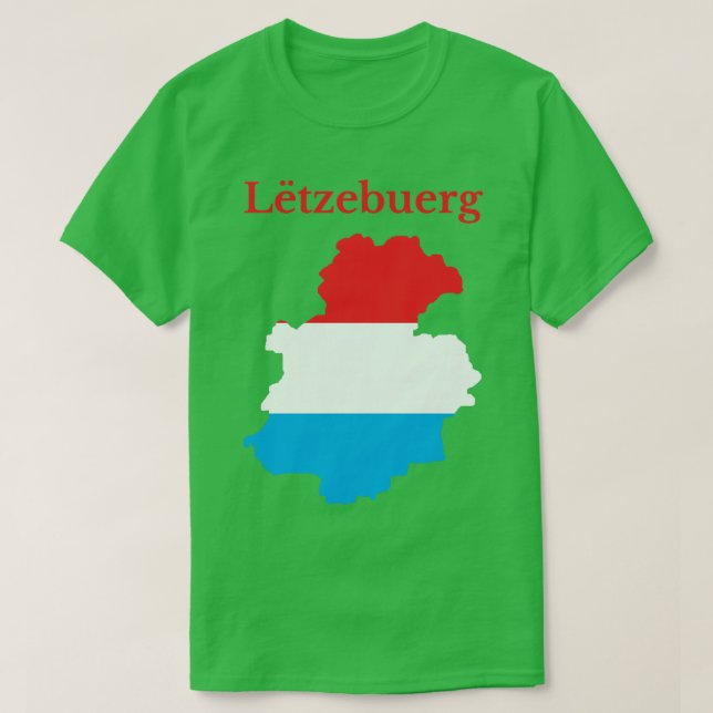 T-shirt Carte du district de Luxembourg (Design devant)
