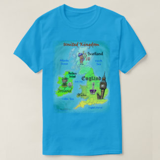 T-shirt Carte du divertissement britannique