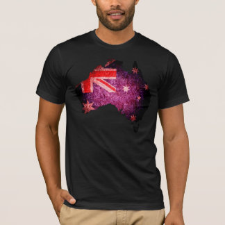 T-shirt Carte du drapeau australien