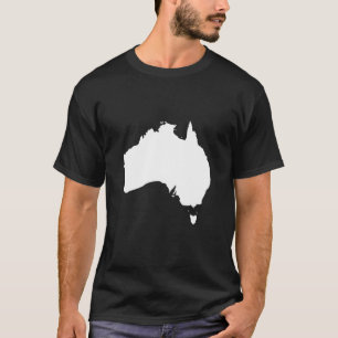 T-shirt Carte du drapeau australien - Australie