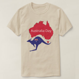 T-shirt Carte du drapeau australien patriotique