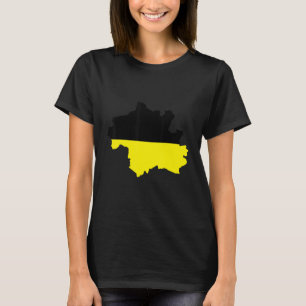 T-shirt Carte du drapeau de Munich City Allemagne