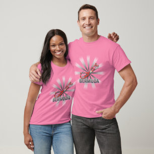 T-shirt Carte du drapeau des Bermudes 2.0