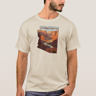 T-shirt Carte du Grand Canyon National Park Arizona