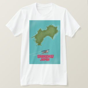 T-shirt Carte du Japon de Shikoku