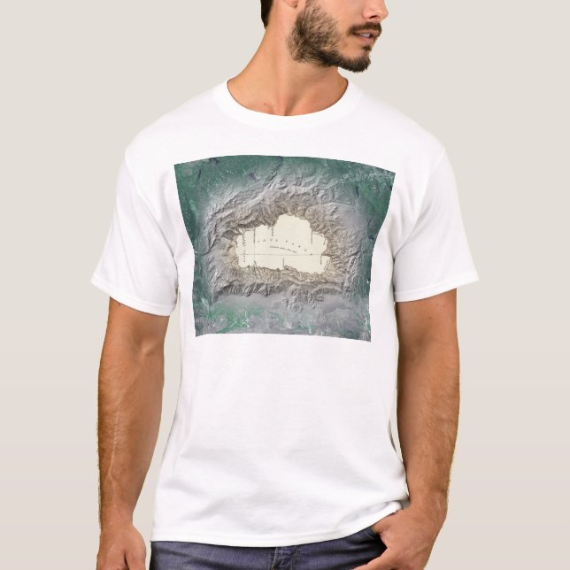 T-shirt Carte du lac Tahoe (Devant)