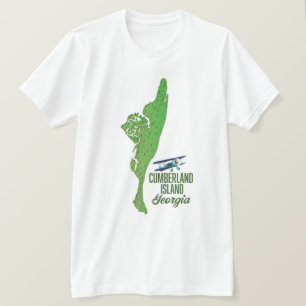 T-shirt Carte du Massachusetts de Nantucket