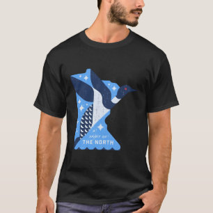 T-shirt Carte Du Minnesota Avec Un Esprit D'Oiseau De Lion